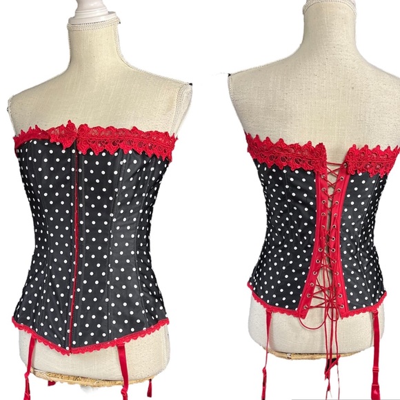 Frederick's of Hollywood Tops - Fredericks of Hollywood Polka dot corset